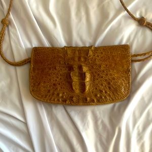 A crocodile purse